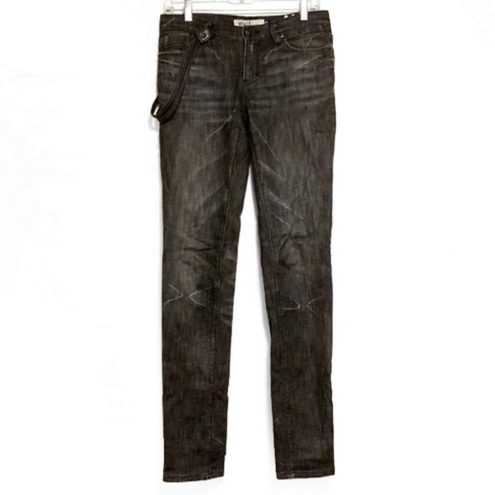 Hellz Bellz black grey wash slim jeans with strap Size 26